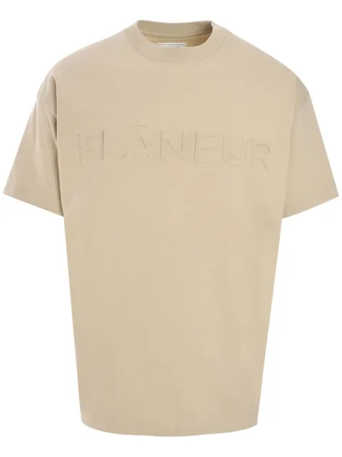 FLÂNEUR logo-embossed T-shirt
