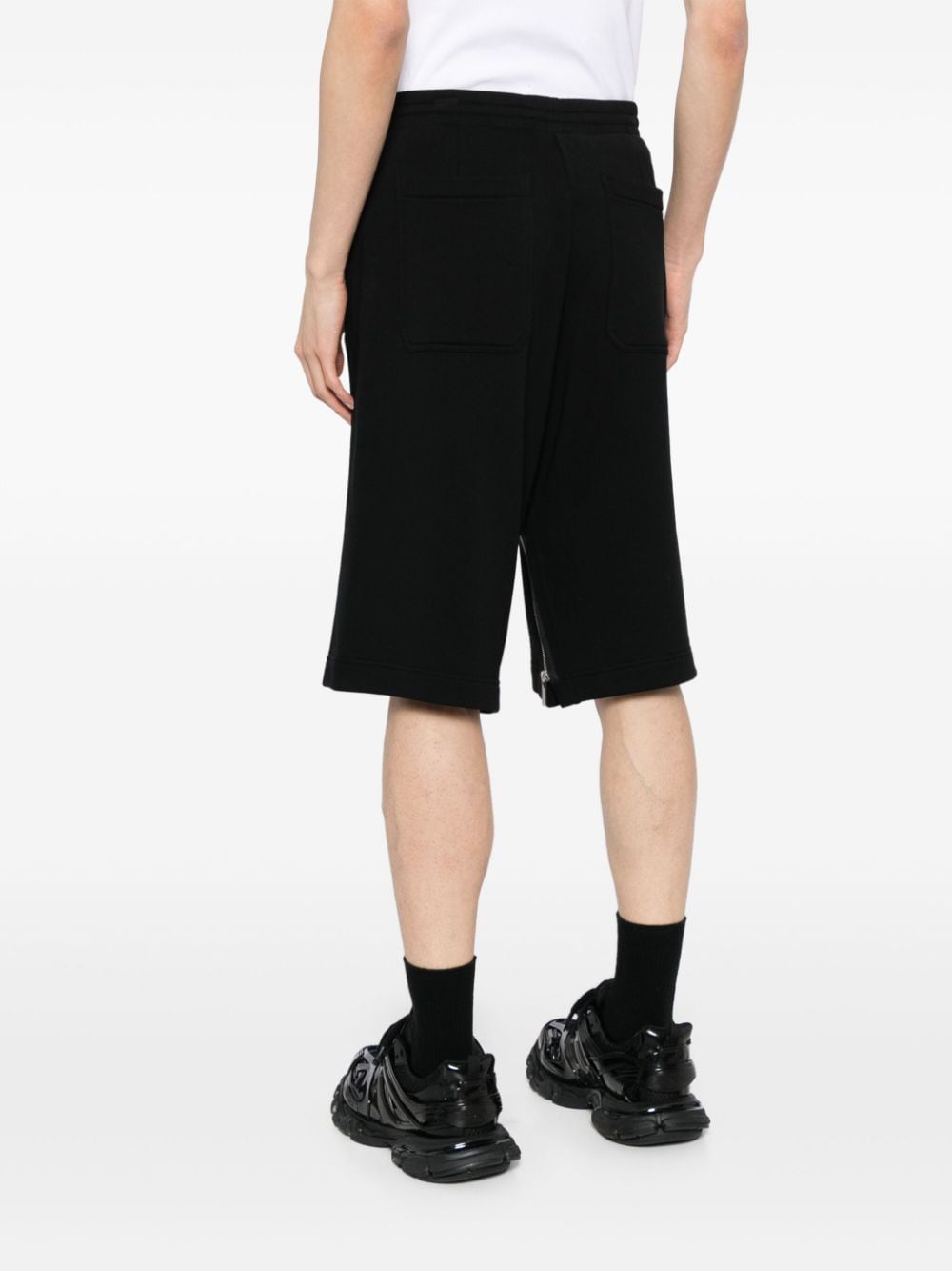 Shop Helmut Lang Gusset Shorts In Black