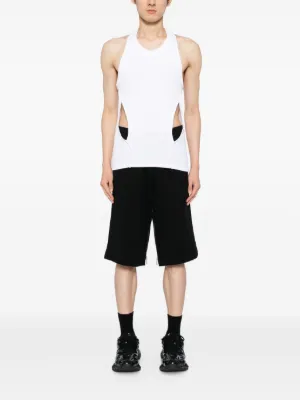 HELMUT LANG ブラック エクスパンション パネルショートパンツ HELMUT LANG ブラック エクスパンション パネルショートパンツ