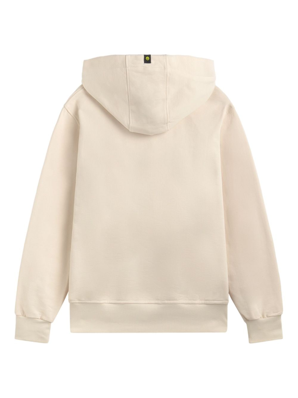 Shop Barrow Logo-print Cotton Hoodie In Neutrals