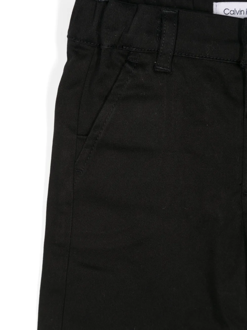 Calvin Klein Kids Broek met geborduurd logo Zwart
