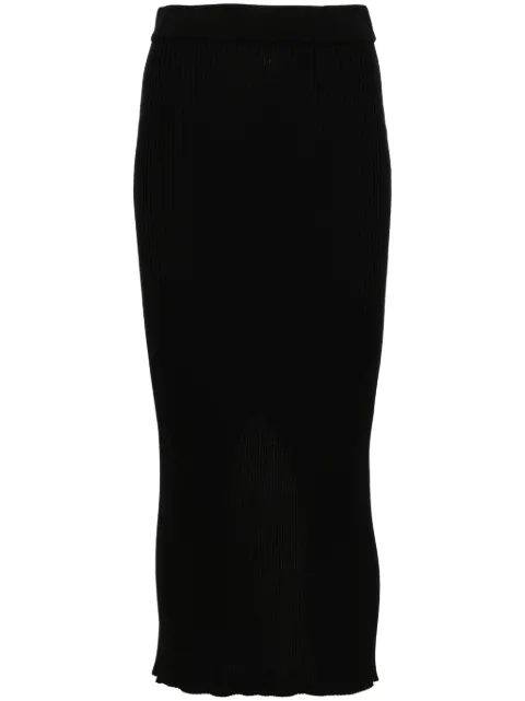 MRZ ribbed-knit midi skirt