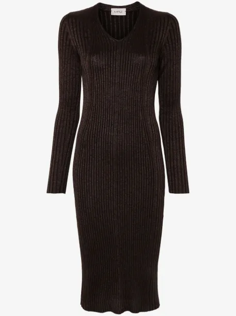 MRZ ribbed-knit midi dress
