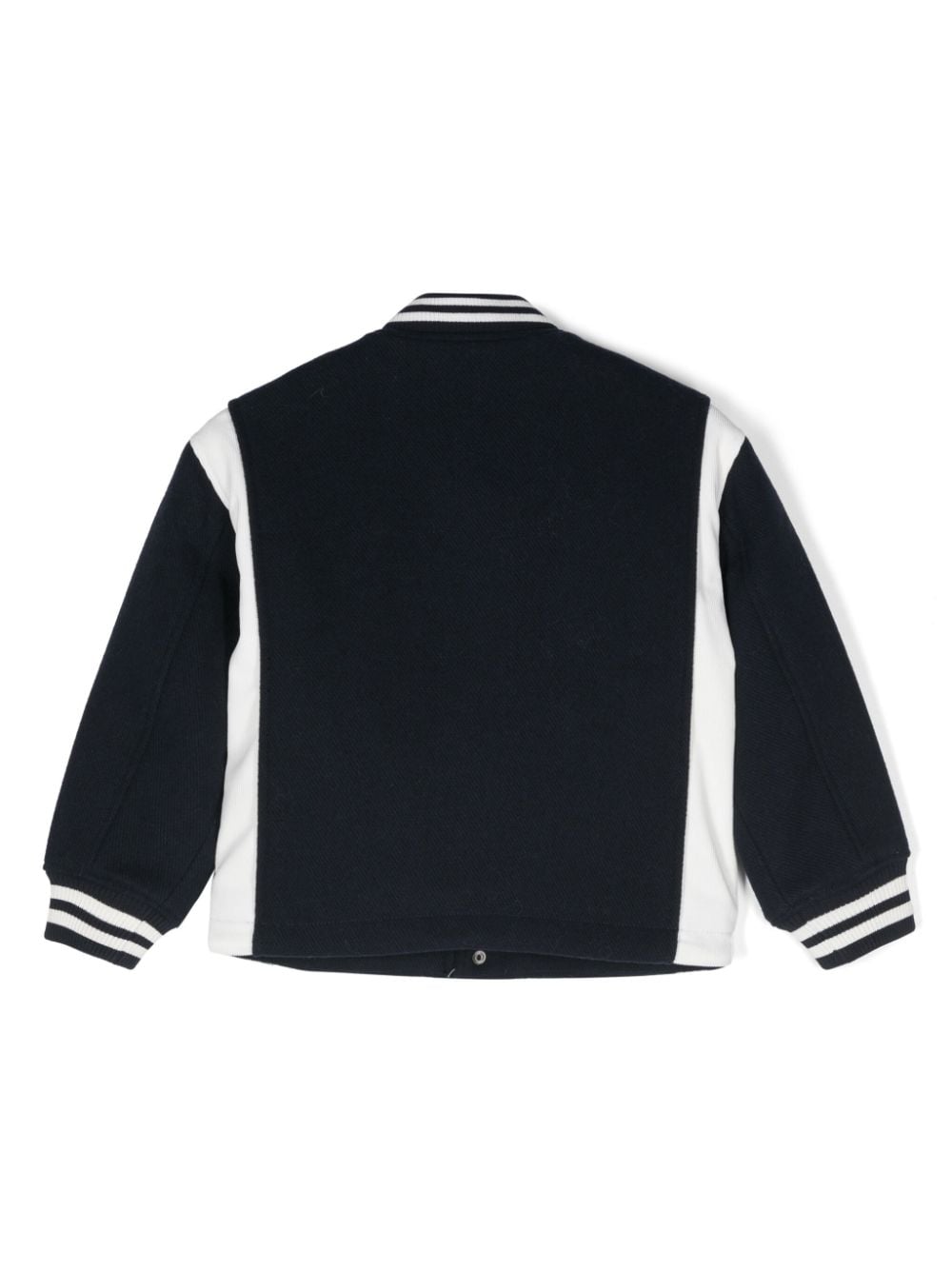 Shop Tommy Hilfiger Junior Colour-block Bomber Jacket In 蓝色