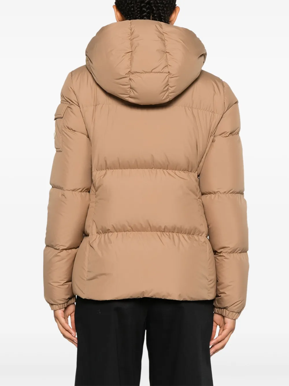 Moncler Beige Fourmines Down Jacket In Neutrals