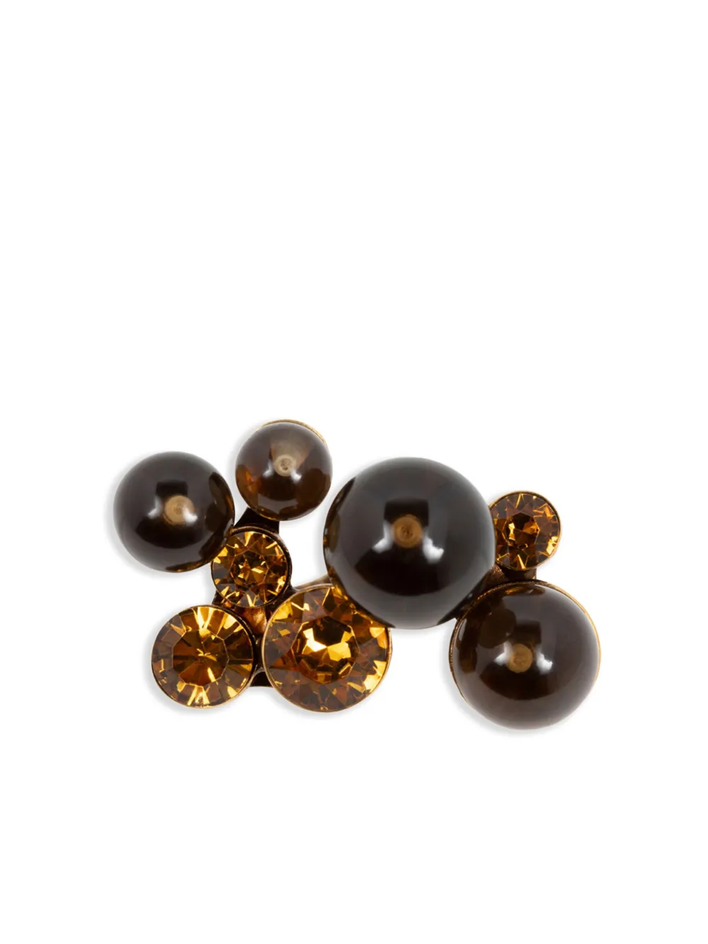 DRIES VAN NOTEN ornamented brass ring - Goud