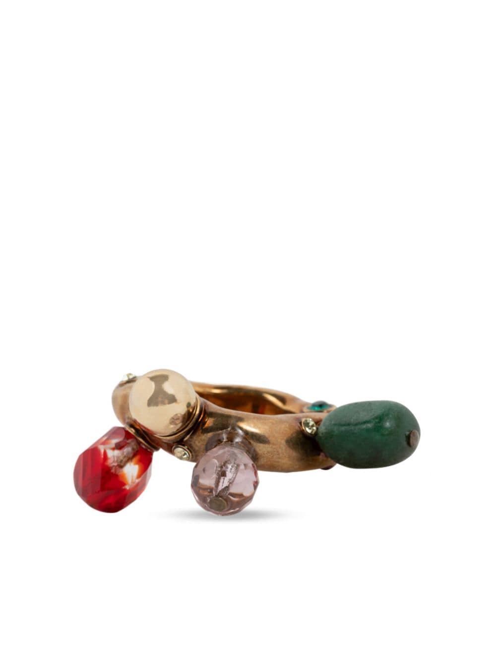 DRIES VAN NOTEN Ring verfraaid met kristallen - Goud