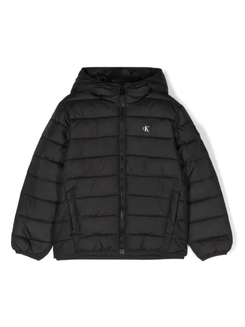Calvin Klein Kids Jaqueta matelassê com logo bordado