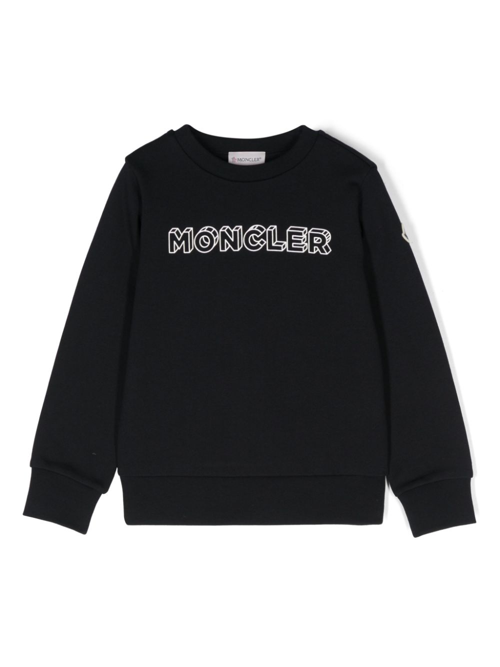 Moncler Enfant Sweater met logoprint Blauw