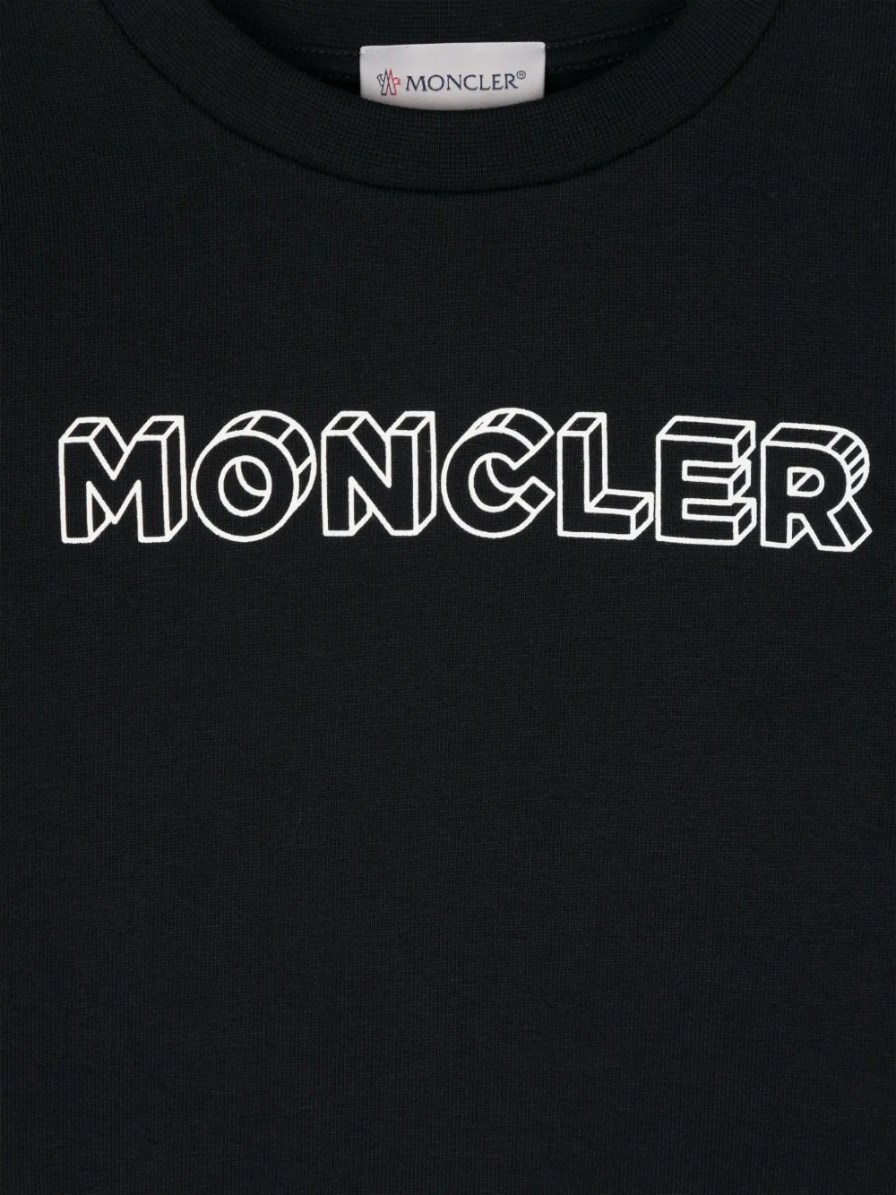 Moncler Enfant Sweater met logoprint Blauw