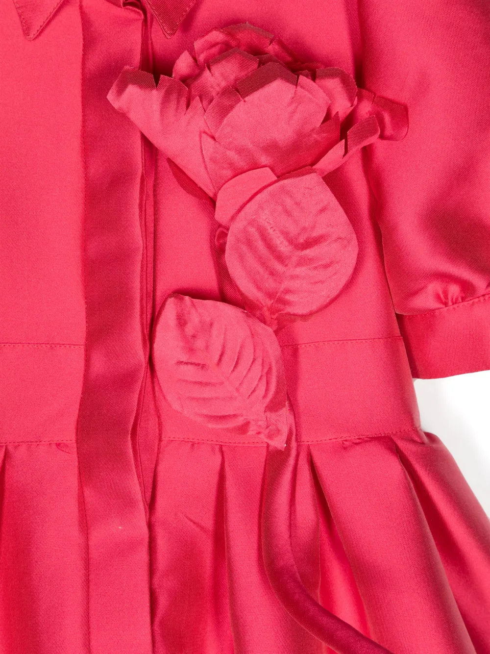 ELIE SAAB JUNIOR Jurk met bloemapplicatie Rood