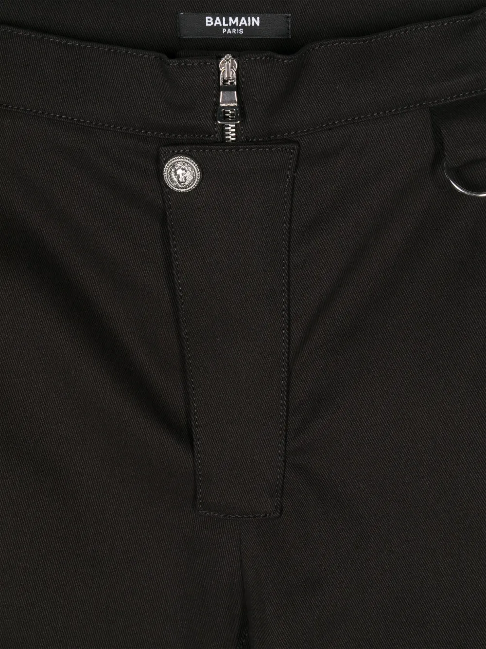 BALMAIN LOGO-TAG TROUSERS