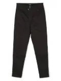 Balmain Kids logo-tag trousers - Black