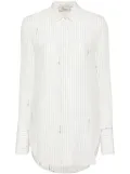 Blumarine pinstriped shirt - White