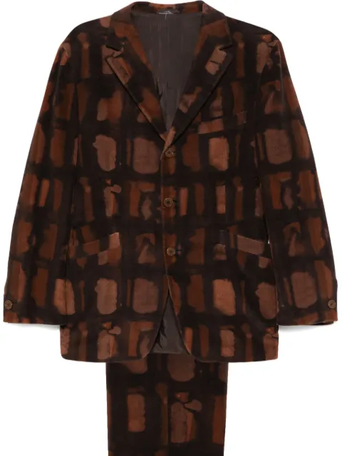 Romeo Gigli Pre-Owned 1990s check-pattern suit