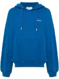 Off-White cotton hoodie - Blue