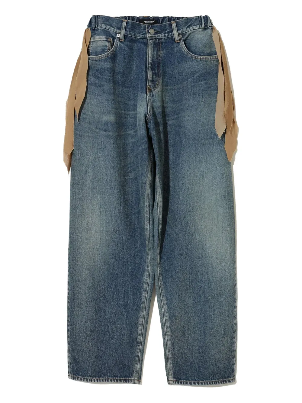 Undercover fringe-detail jeans Blauw