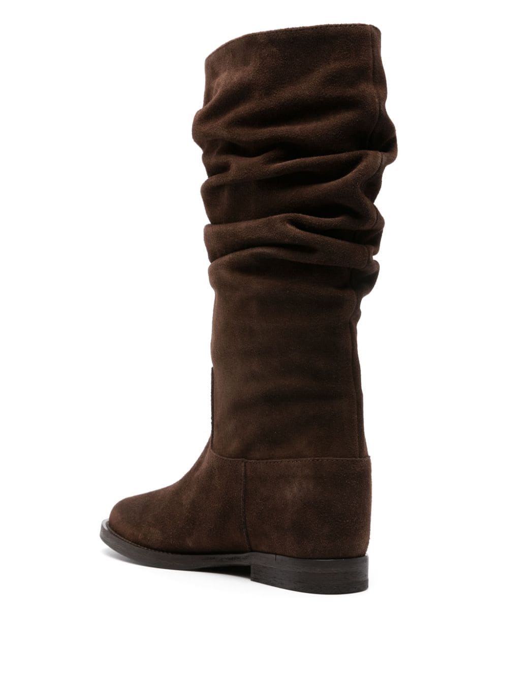 Shop Via Roma 15 Suede Boots In Brown