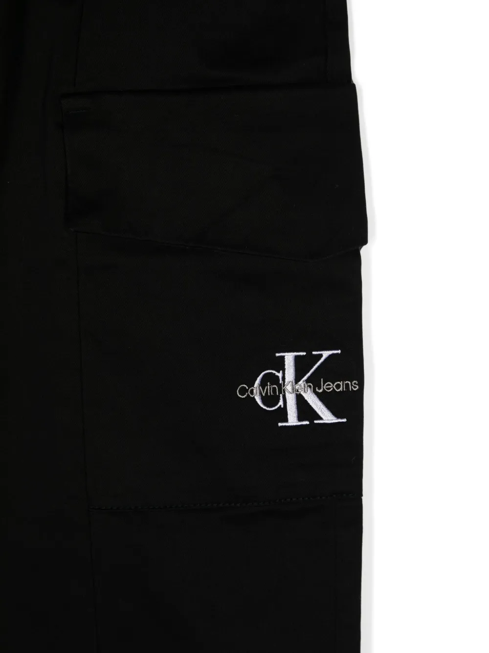Calvin Klein Kids Cargo broek Zwart