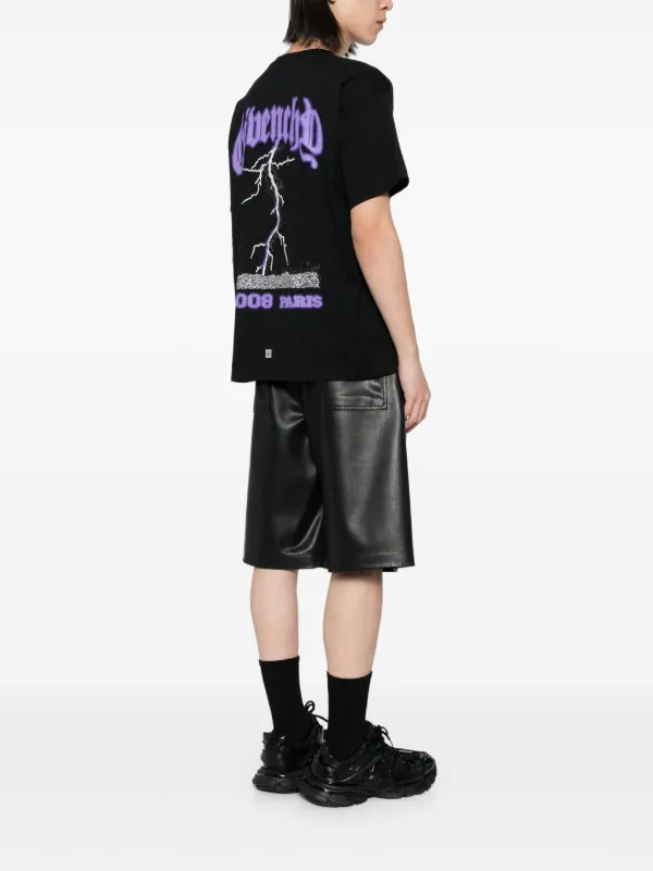 GIVENCHY 合わせるボトムスを選ばない☆ロゴ Tシャツ ブラック Black Curved Logo T-Shirt - kids atelier
