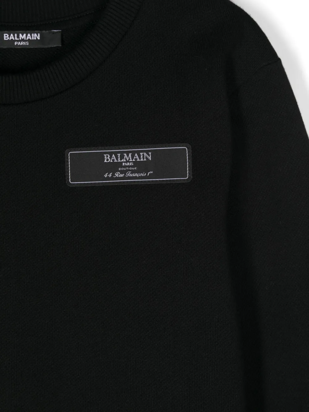 Balmain Kids Sweater met logo Zwart