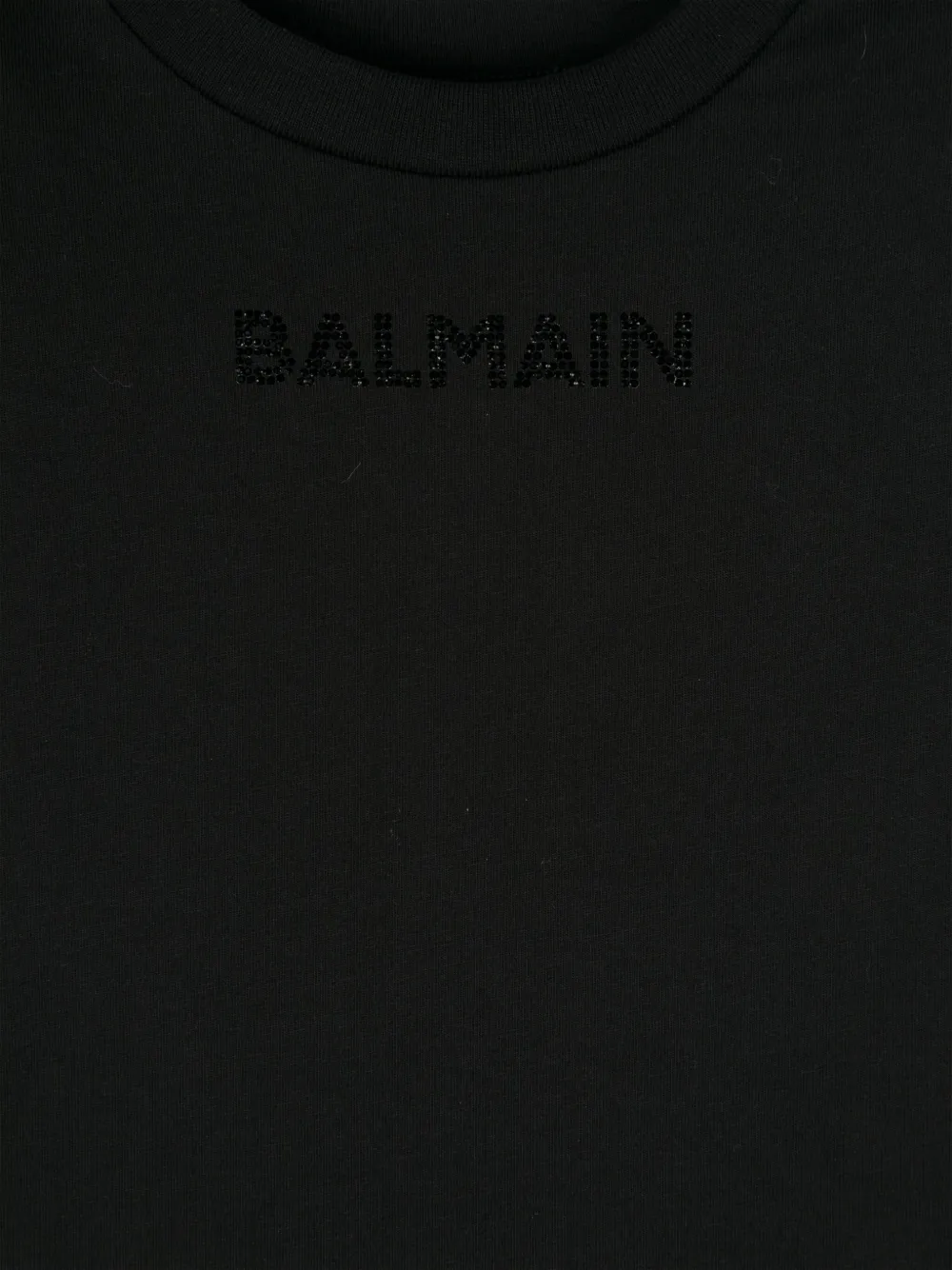 Balmain Kids T-shirt verfraaid met logo Zwart