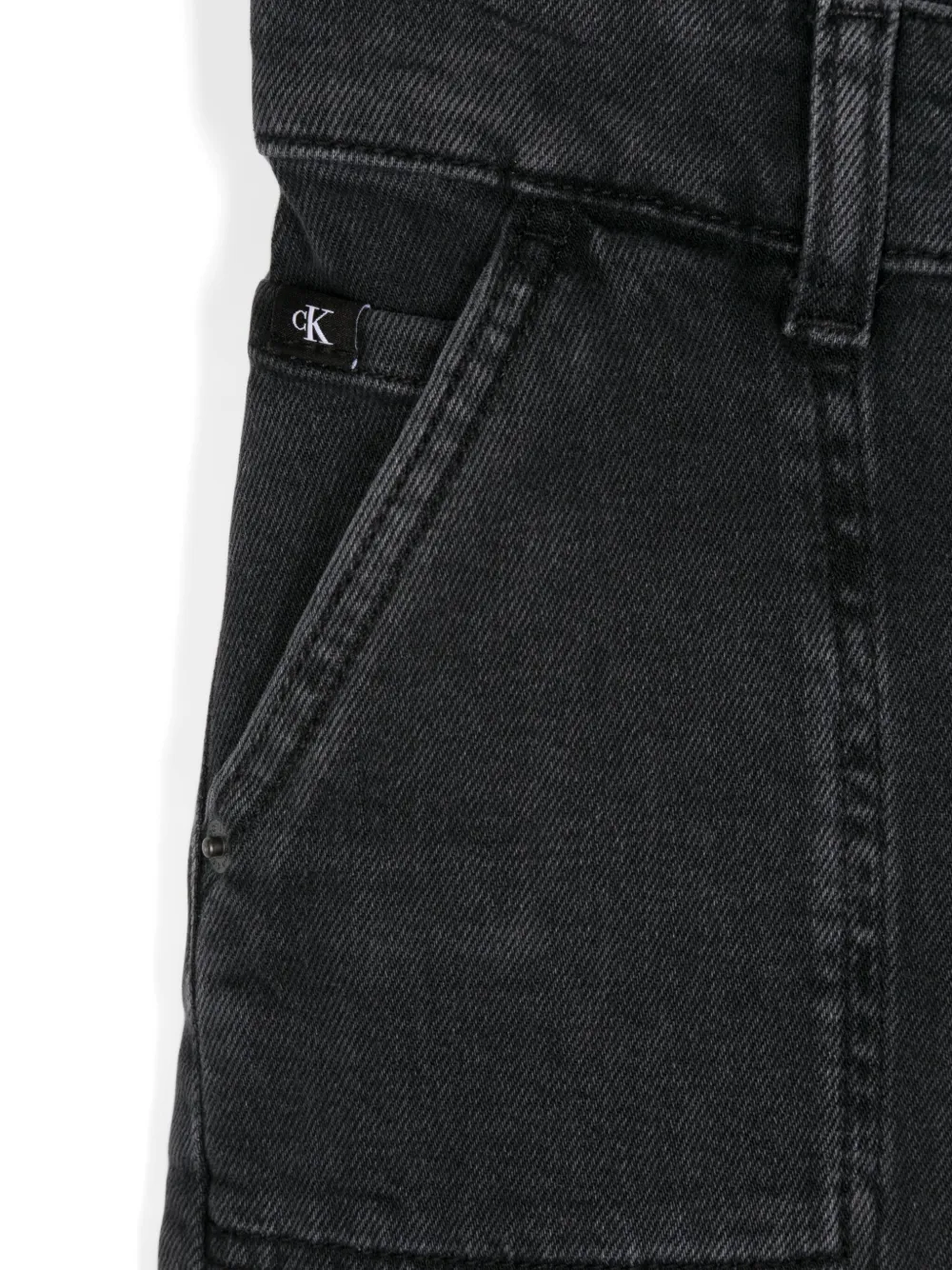 Calvin Klein Kids Jeans met logopatch Grijs