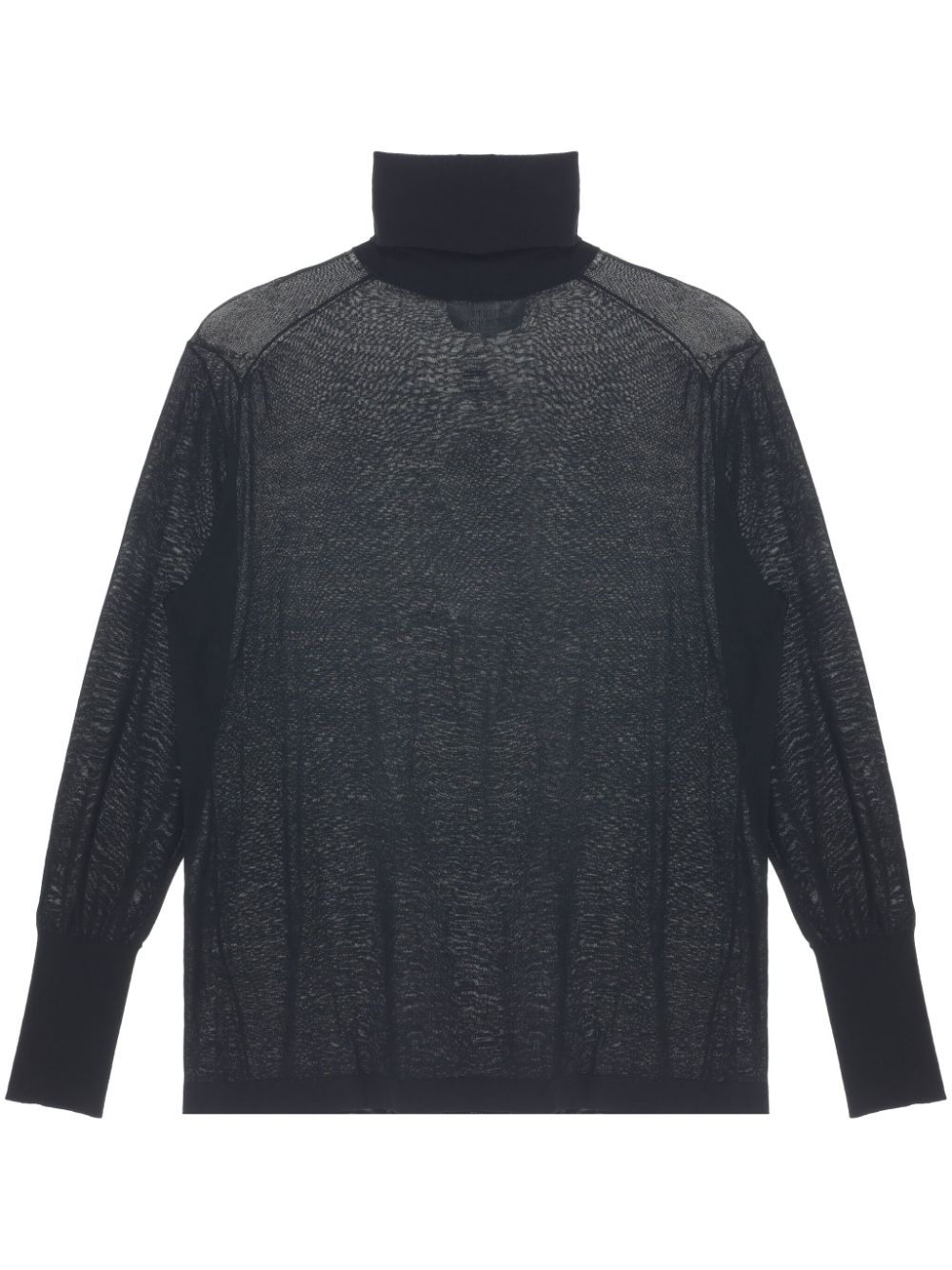 Studio Nicholson Roll-neck Top In Black