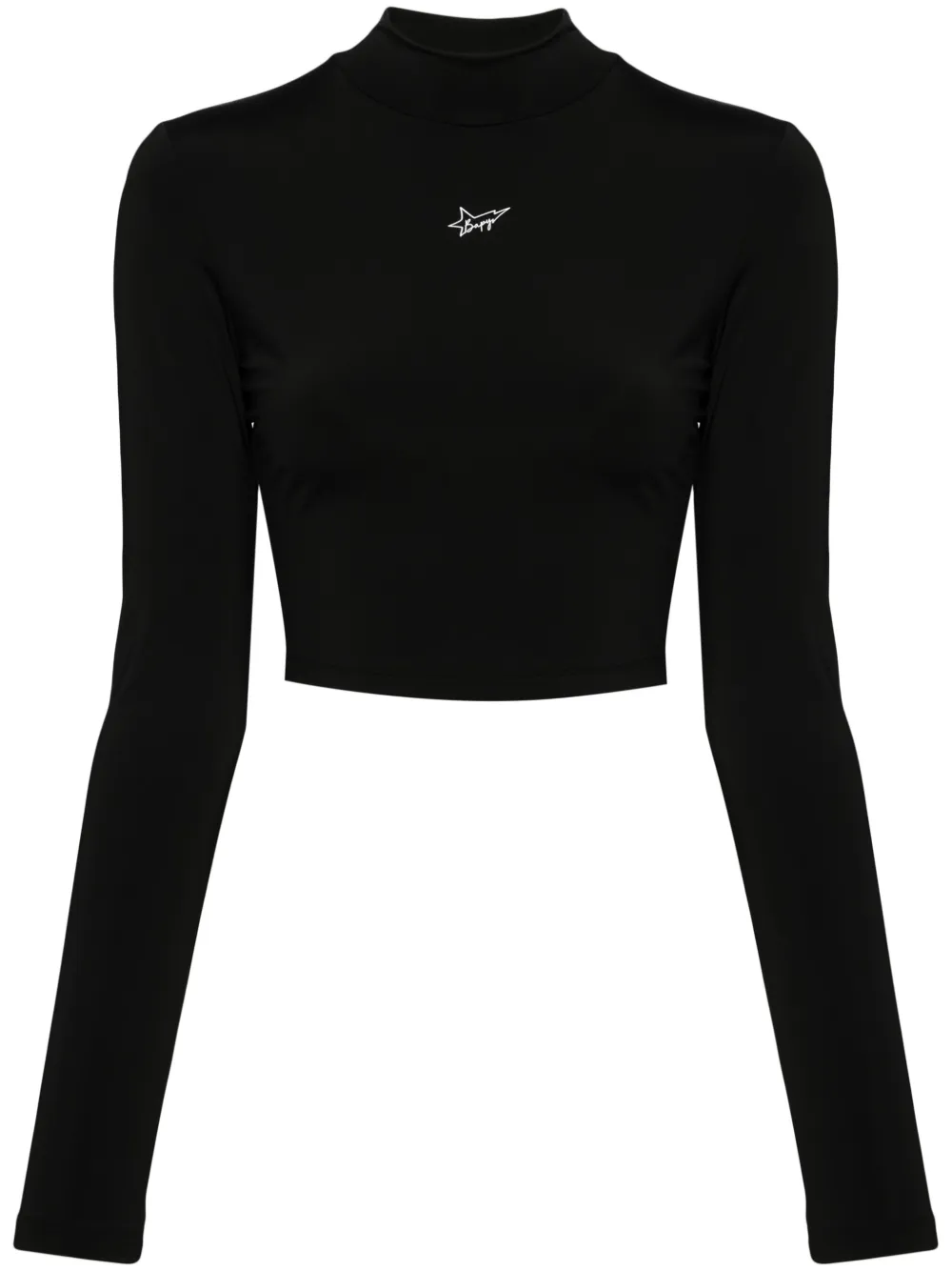 BAPY BY *A BATHING APE® logo-print cropped top | Black | Image 1