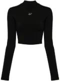 BAPY BY *A BATHING APE® logo-print cropped top - Black