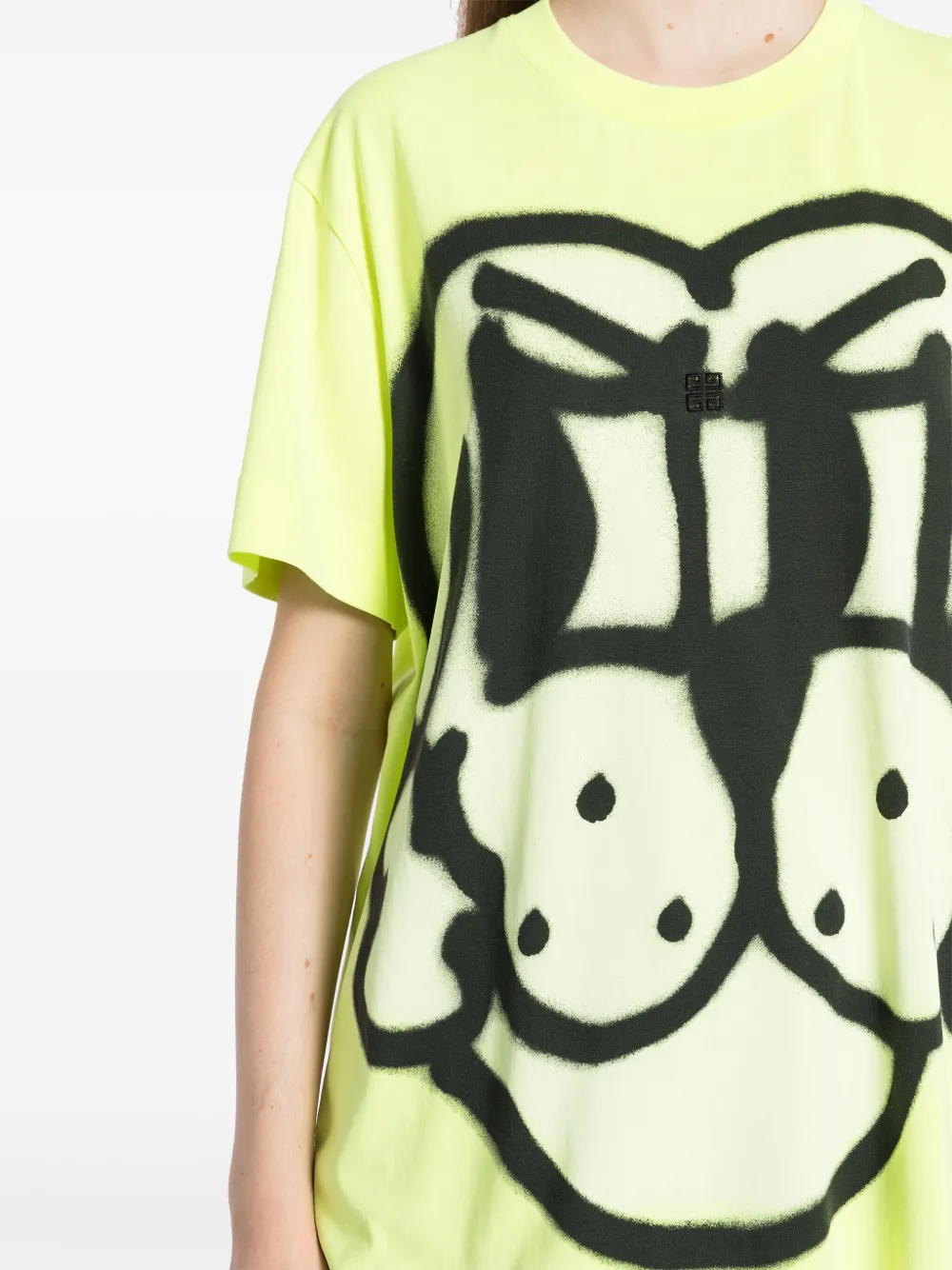 Shop Givenchy Graphic-printed T-shirt In Green