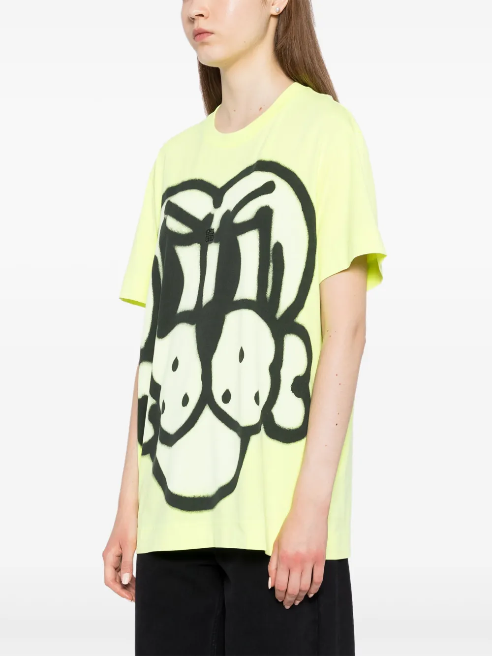 Shop Givenchy Graphic-printed T-shirt In Green
