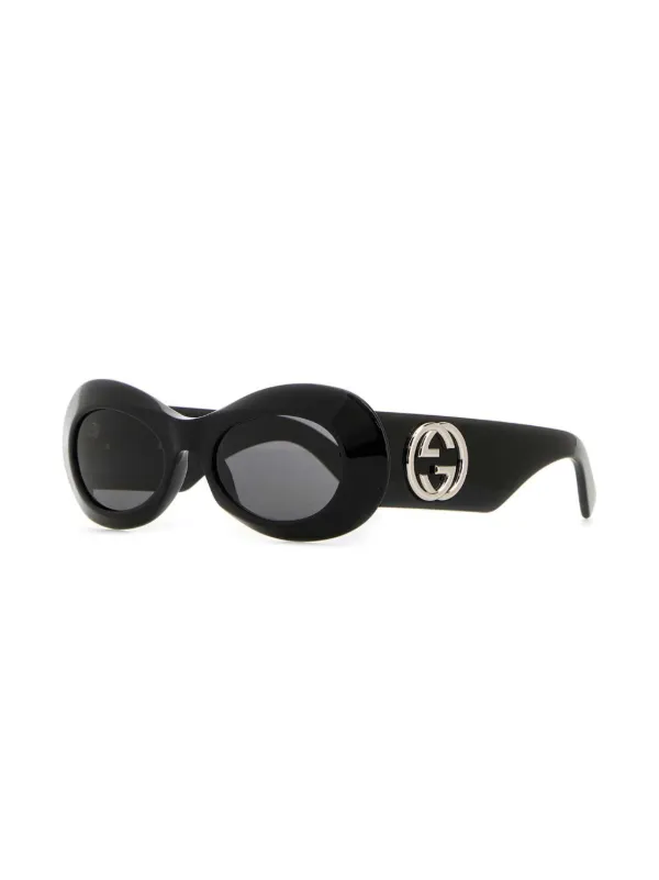 小物 GUCCI Sunglasses Interlocking G Black Gucci Eyewear Interlocking G Sunglasses | Black | FARFETCH RO