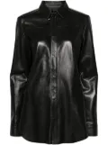 Blumarine leather shirt - Black