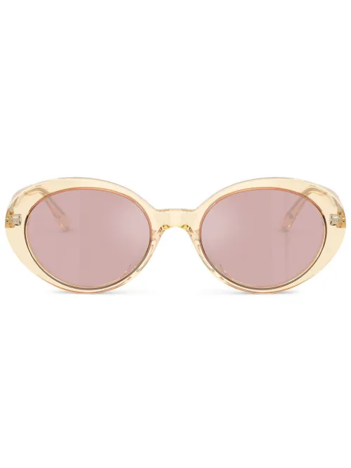 Lunettes de soleil transparente à monture ronde - Oliver Peoples - Modalova