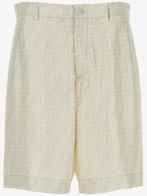 FENDI Seidenshorts mit FF