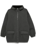 Plan C scuba zip-up hoodie - Grey