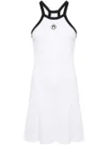 Marine Serre ribbed flared dress - White