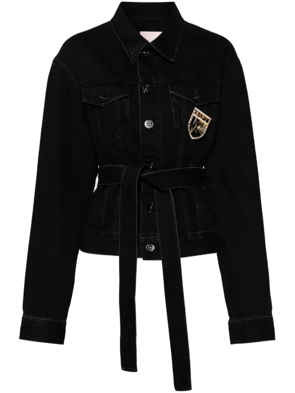 A BATHING APE® ロゴ ピン デニムジャケット | ブラック | FARFETCH JP