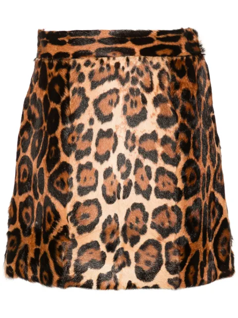 Blumarine leopard-print mini skirt