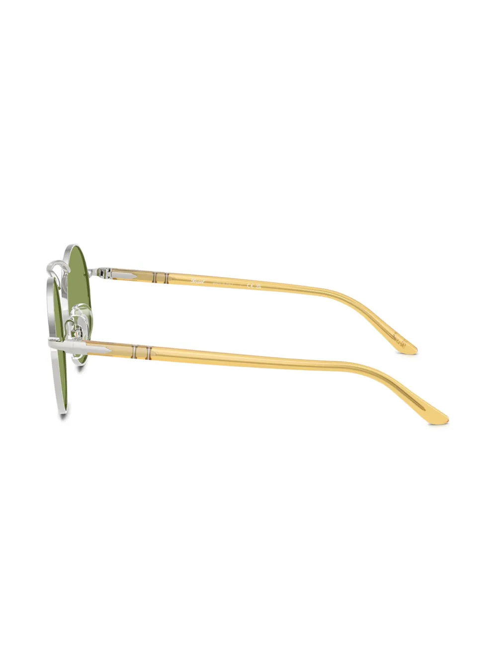 Persol Zonnebril met rond montuur Zilver
