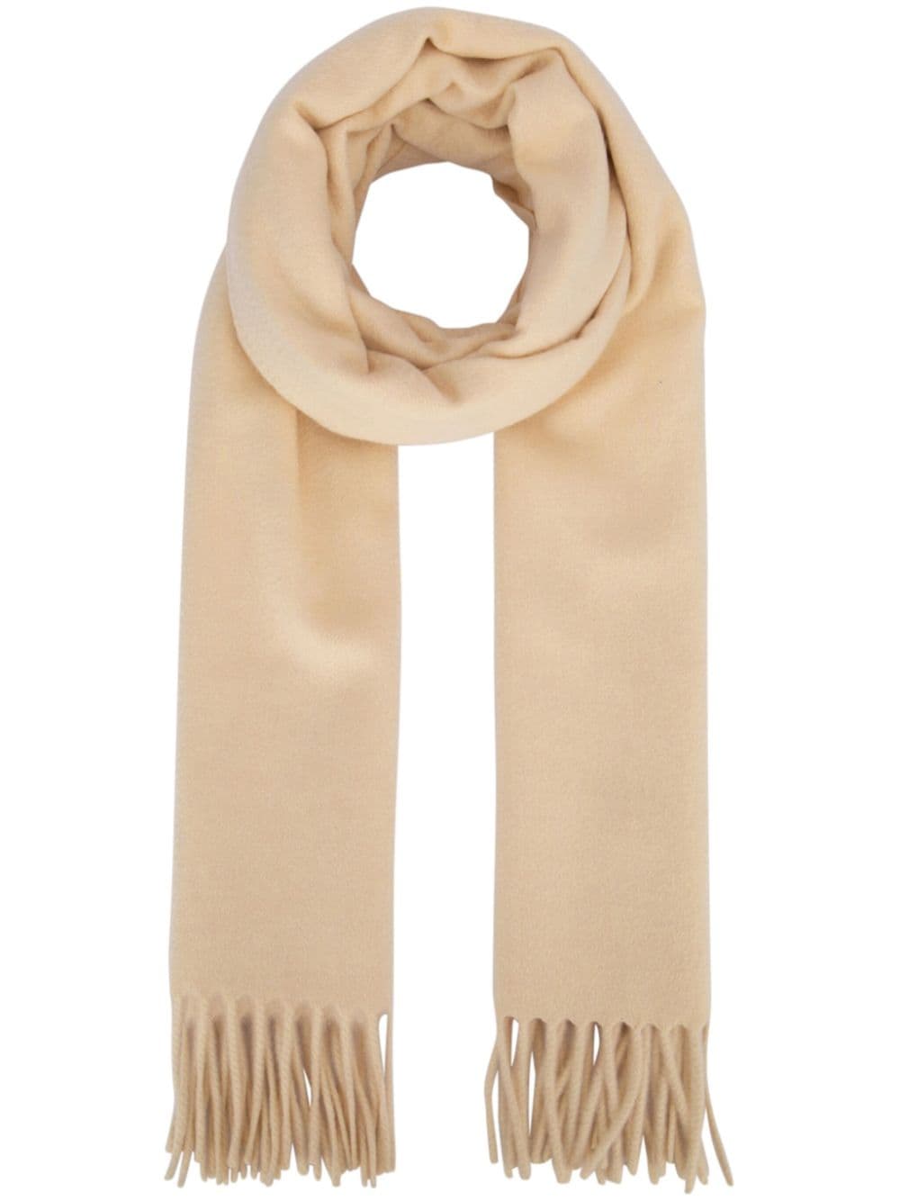 Loro Piana logo-embroidered cashmere scarf - Neutrals