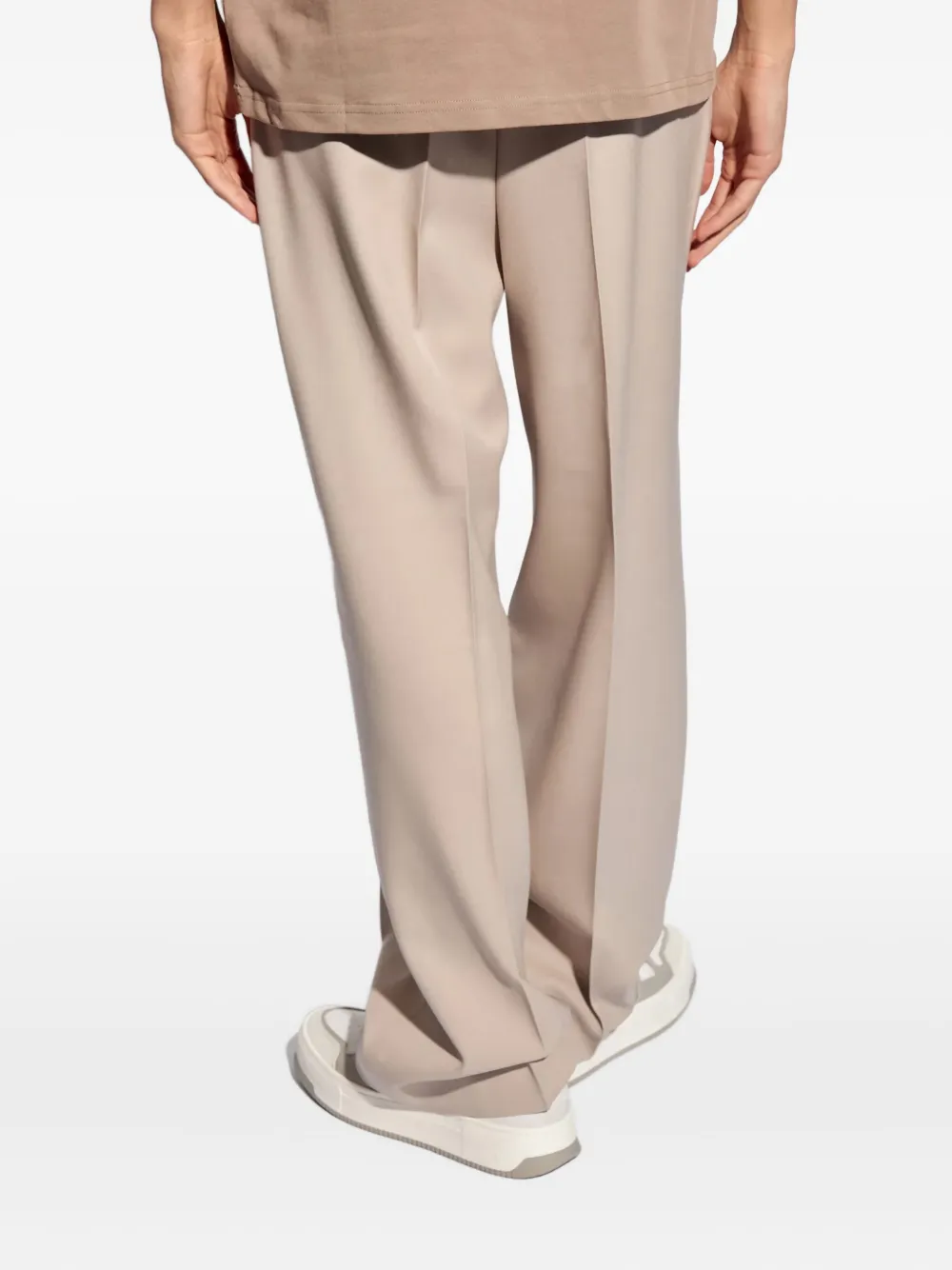 Ami Alexandre Mattiussi Pleated Trousers In Neutral
