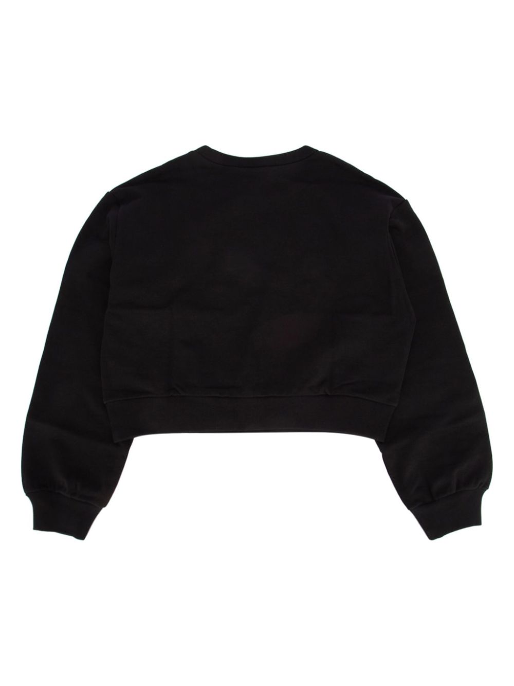 Marni Kids logo-print cotton sweatshirt - Zwart