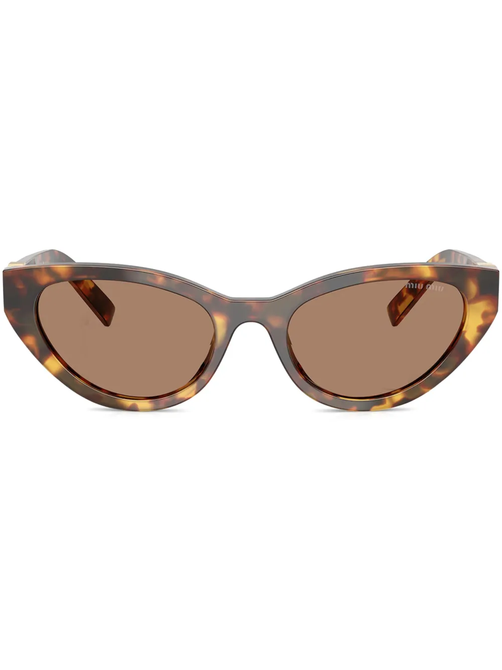 Miu Eyewear Zonnebril met cat-eye montuur Bruin