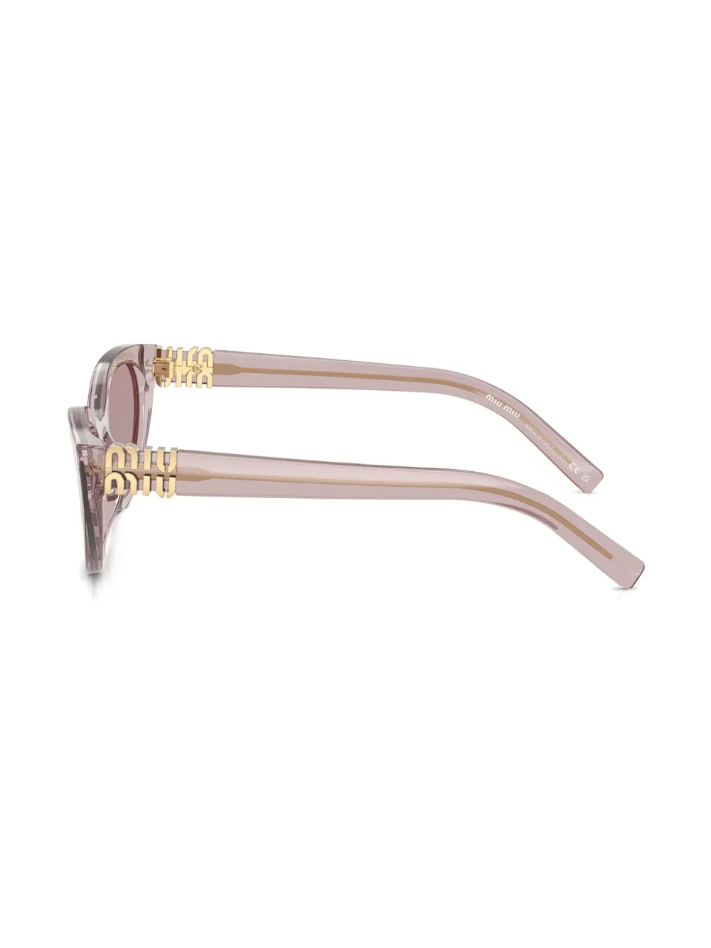 Miu Eyewear Zonnebril met cat-eye montuur Paars