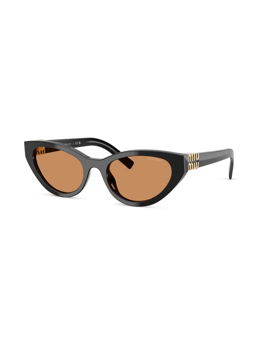 Miu Miu Eyewear Zonnebril met geometrisch montuur - Zwart