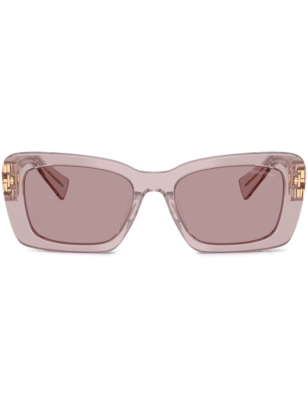 Miu Eyewear Zonnebril met oversized montuur Roze