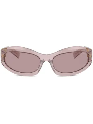 Prada Eyewear ジオメトリックフレーム サングラス | ピンク | FARFETCH JP