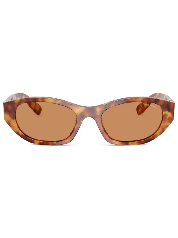 Miu Miu サングラス ブラウン トータスシェル Miu Miu Eyewear トータスシェル サングラス | ブラウン